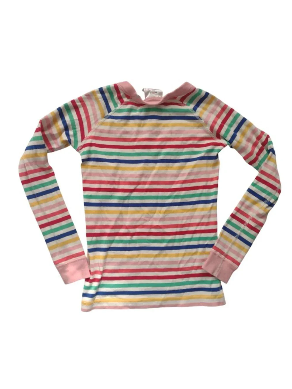 Hanna Andersson Kids Rainbow Striped Pajama Set 8 Multicolor Organic Cotton PJs